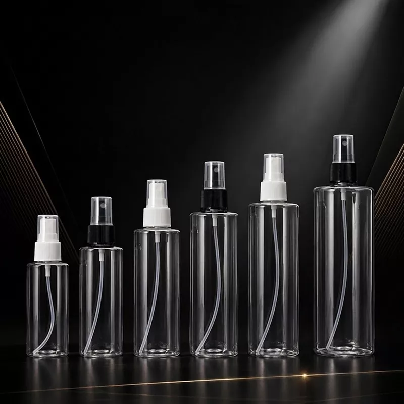 Feinsprühflasche aus PE mit flachem Ansatz