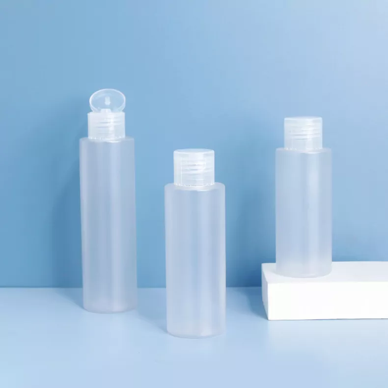 PET-Lotionflasche mit Schraubverschlüssen