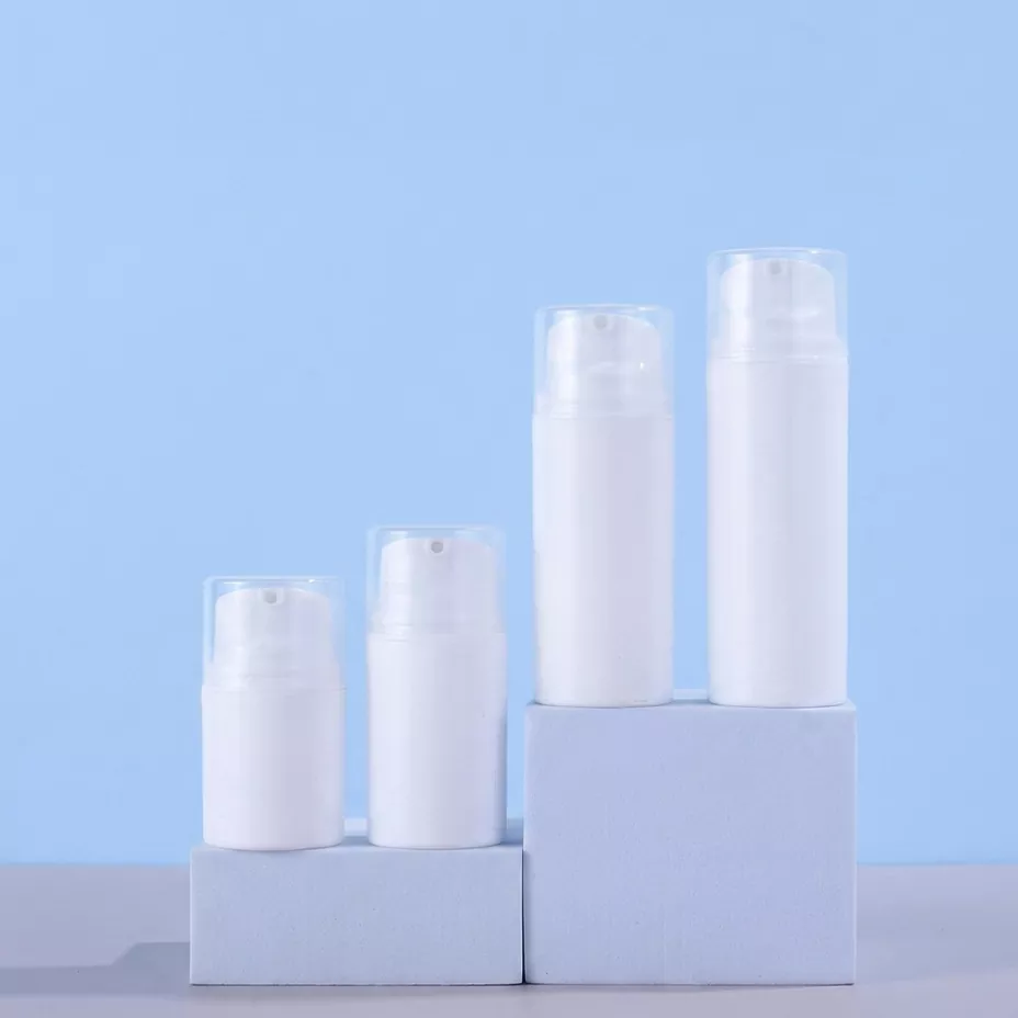 Airless-Lotionsflasche mit Schnappverschluss